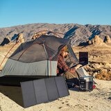 Lifestyle image of solar panels in outdoor setting