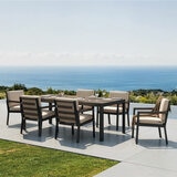 Mirador 7 Piece Deep Seating Dining Set + Cover