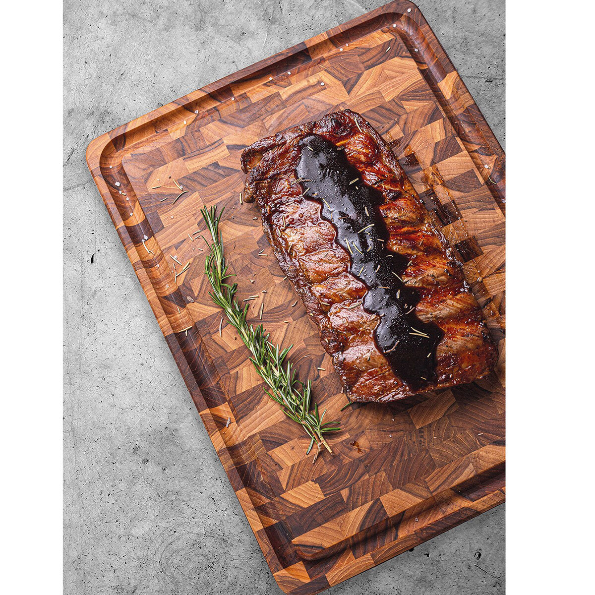 Tramontina End Grain Teak Wood Chopping Board