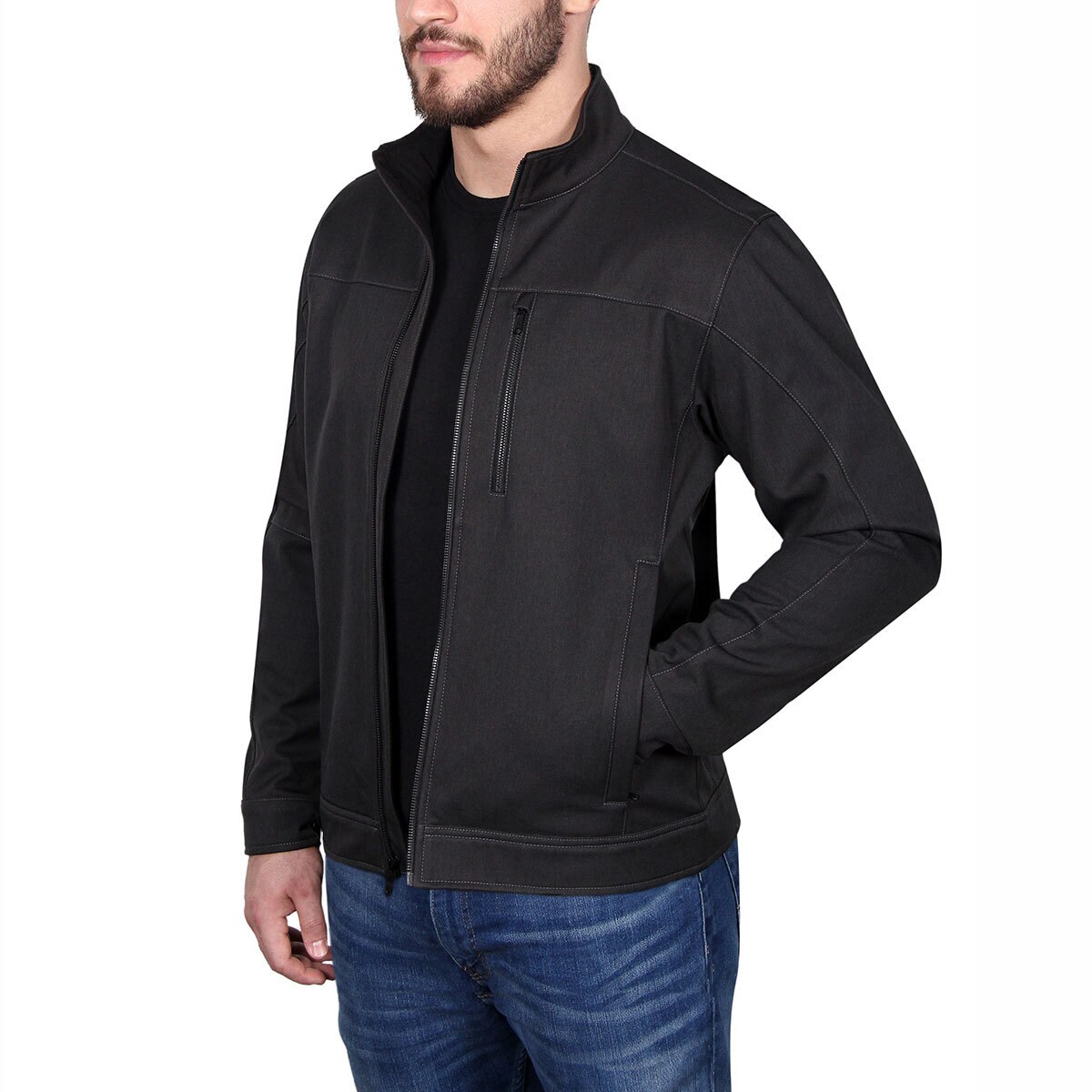 Kirkland Signature Men's Softshell Jacket in Black Costco UK