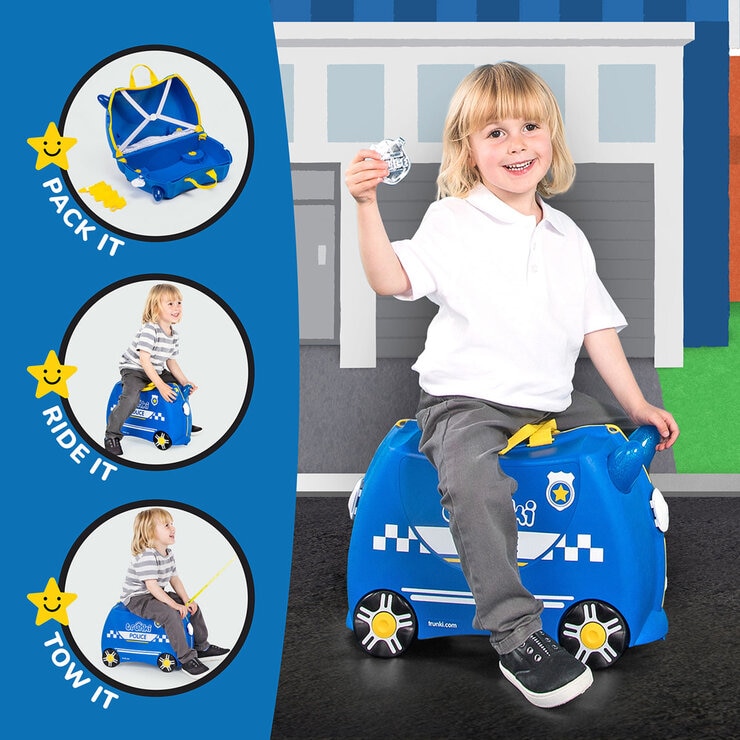 Trunki Ride-On Suitcase - Percy the Policecar