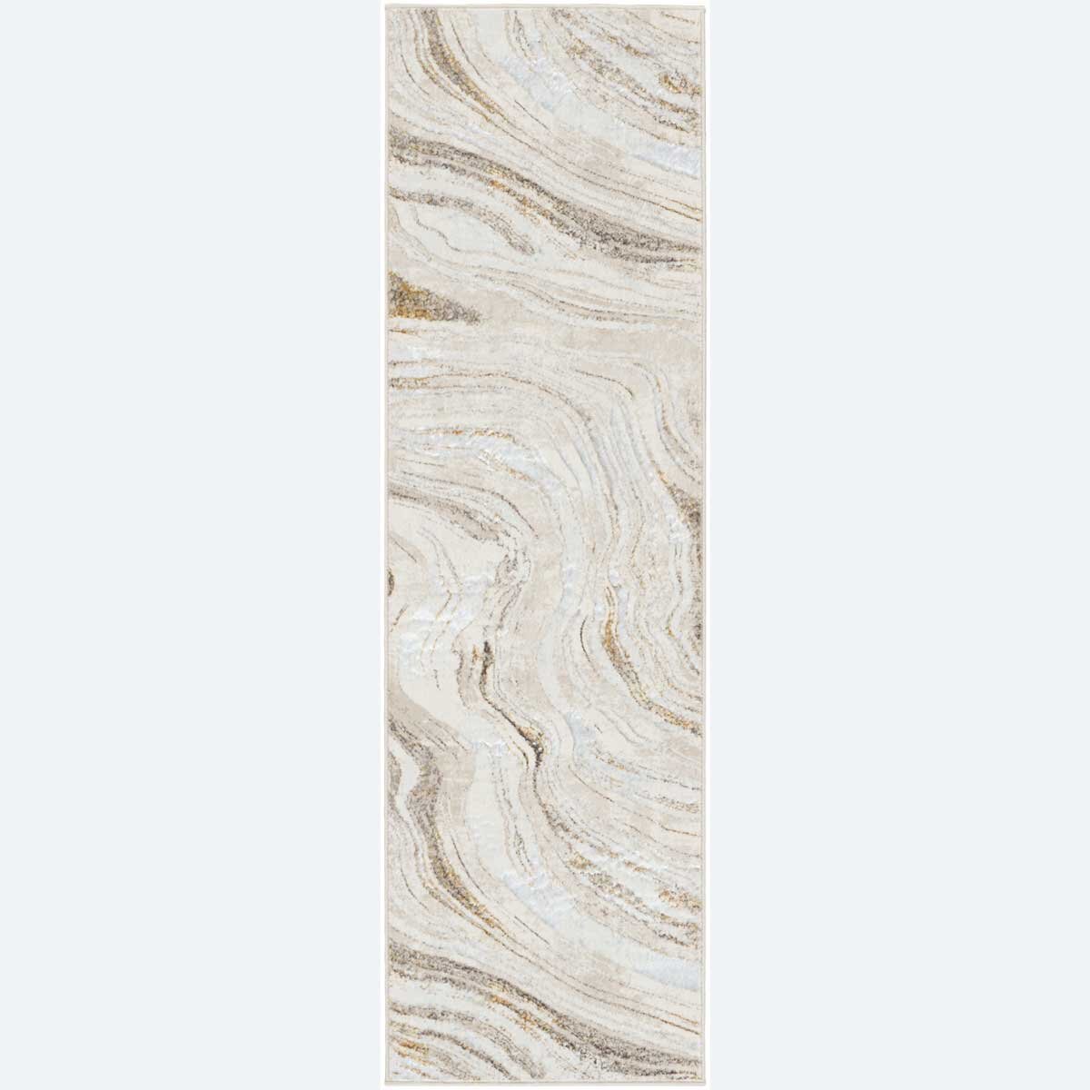 Glitz Gold Marble Runner, 69 x 229 cm