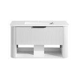 Front facing image of Ove Bella 900mm in White with white background