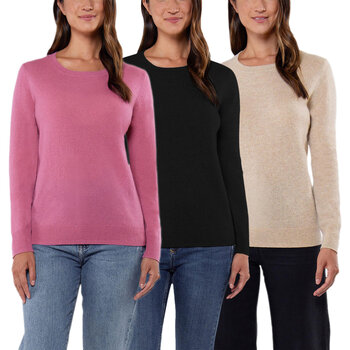 Matty M Cashmere Sweater in 3 Colours & 5 Sizes