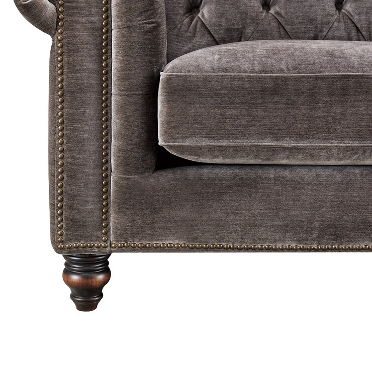 Allington Grey Fabric Armchair