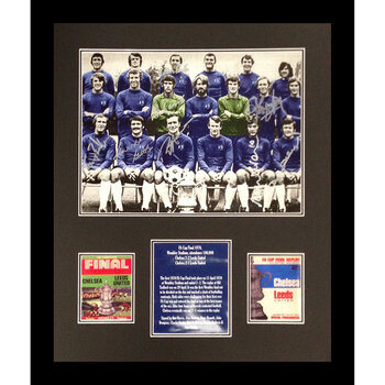 Chelsea 1970 FA Cup Signed by 8 Photograph