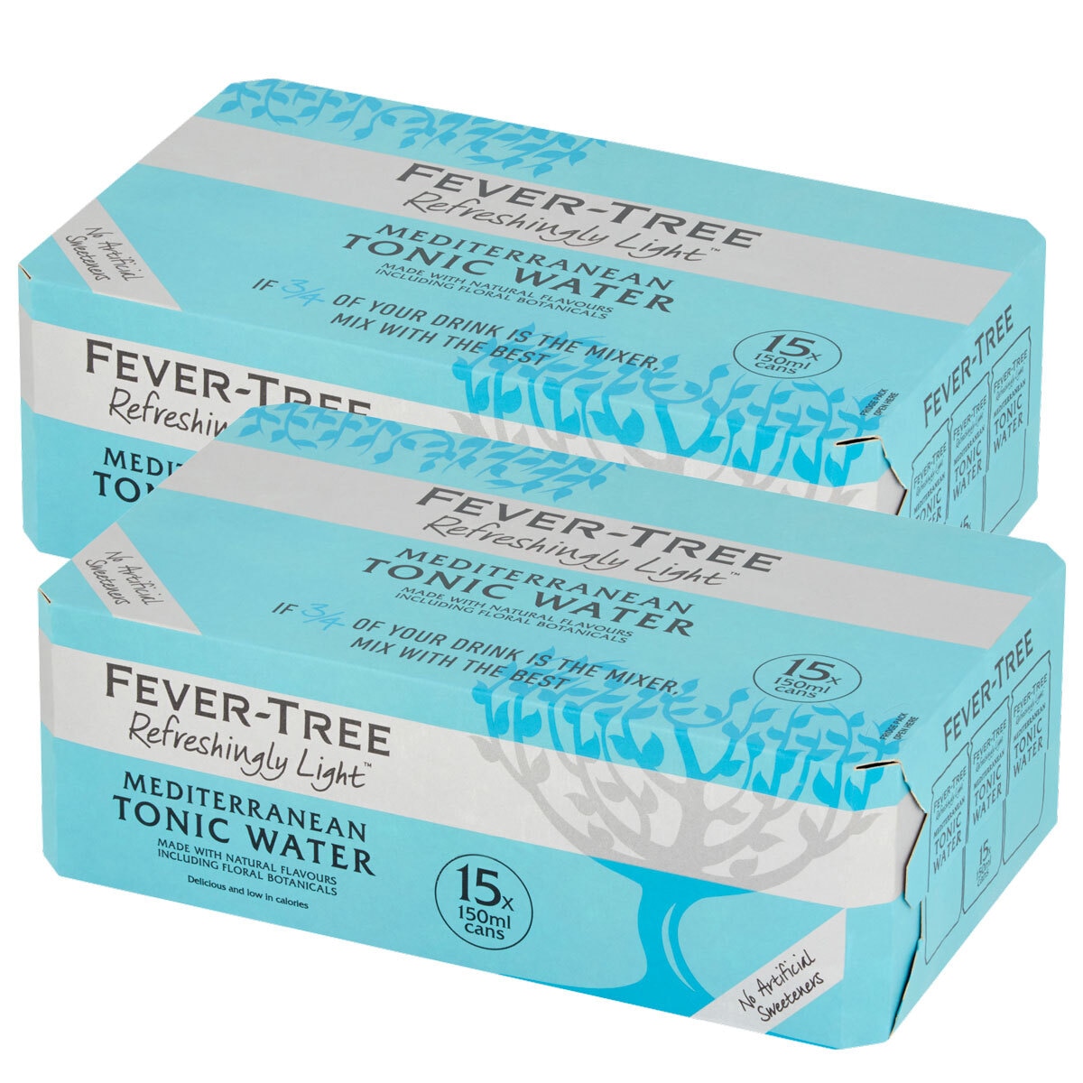 Fever-Tree Refreshingly Light Mediterranean Tonic Water, 30 x 150ml