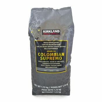 Kirkland Signature Whole Bean Coffee Colombian Supremo, 1.13kg