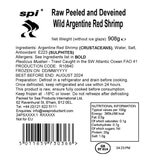 SPI Raw Peeled Argentine King Prawns, 908g