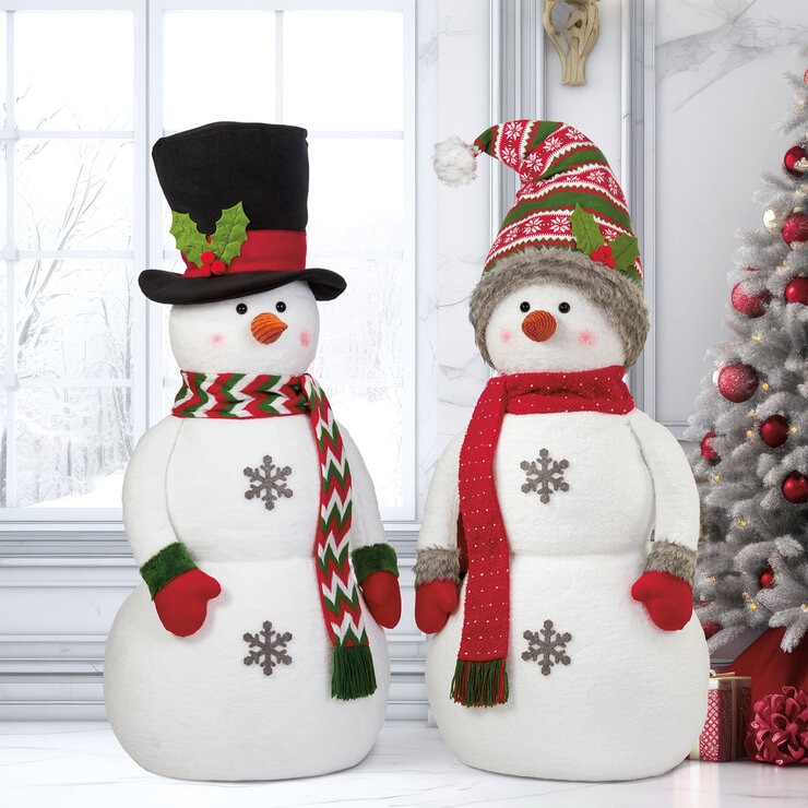 Buy 48" Soft Scultpure Snowman (Top Hat / Stocking Cap) Lifestyle Image at costco.co.uk Buy 48" Soft Scultpure Snowman (Top Hat / Stocking Cap) Lifestyle Image at costco.co.uk