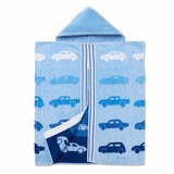 Kids Bath Hooded Towel in Cars, 69 x 127 cm