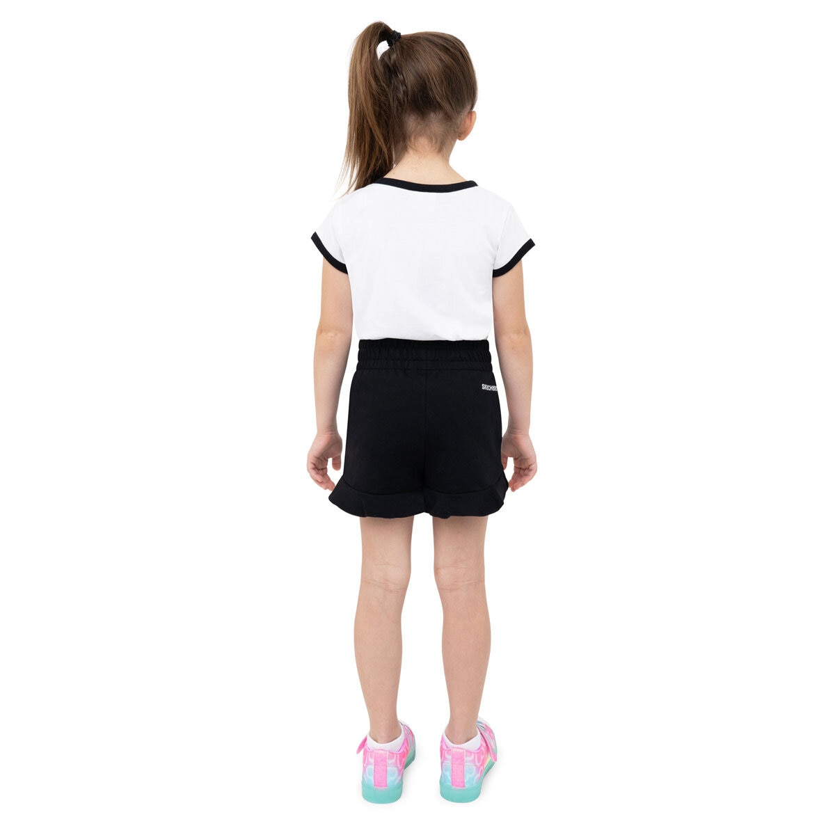 Skechers Kids Tee & Short 3 Piece Set in White