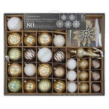 80CT Shatterproof ornament Set
