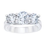 3ctw 3 Stone Ring, Platinum