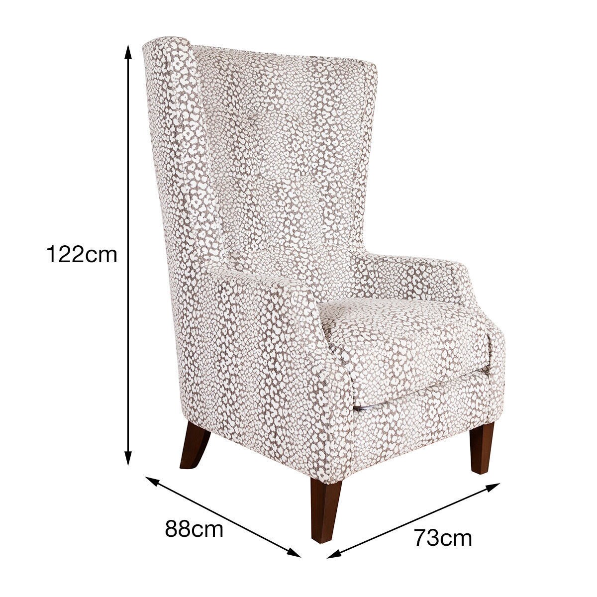 Piper Patterned Fabric Accent Chair Costco UK