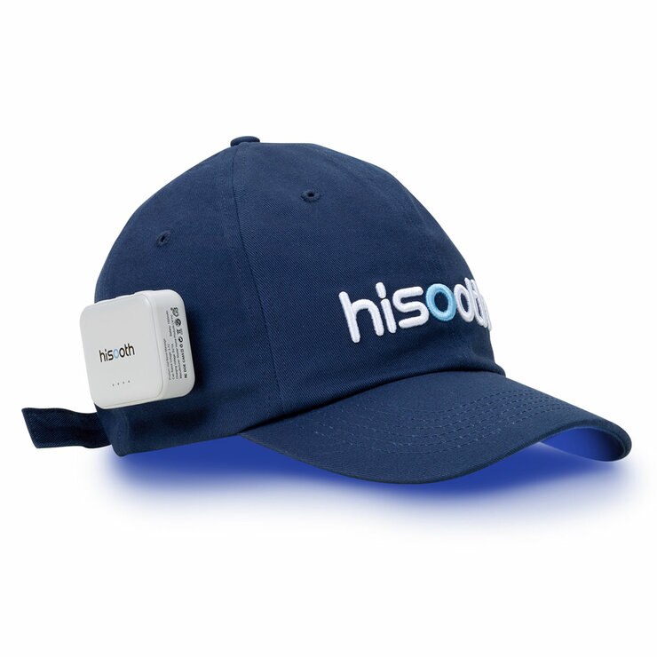 Hisooth H3 Hair Regrowth Scalp Massage Cap with LED Light in Navy Blue, size Small Hisooth H3 Hair Regrowth Scalp Massage Cap with LED Light in Navy Blue, size Small