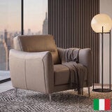 Nicoletti Jupiter Grey Leather Armchair Nicoletti Jupiter Grey Leather Armchair