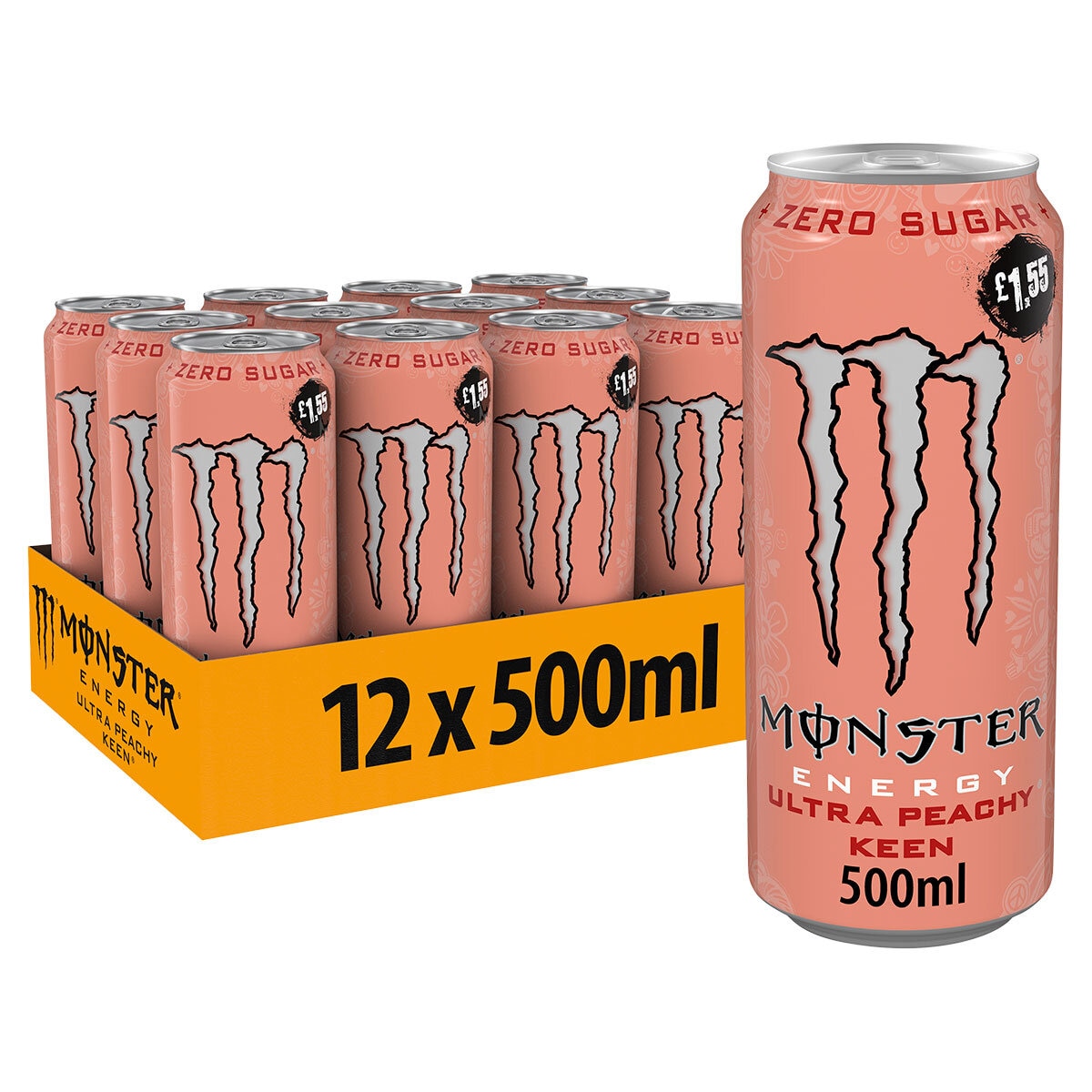 Monster Energy Ultra Peachy Keen PMP £1.55, 12 x 500ml