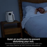 Lifestyle image of Shark NeverChange5 Compact Pro Air Purifier with dimmable lights