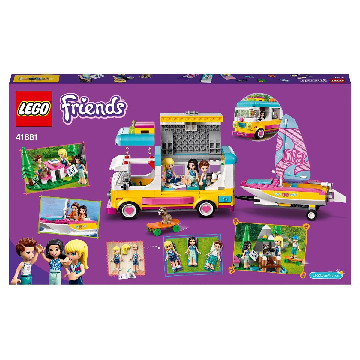 Buy LEGO Friends Forest Camper Van & Sailboat Box Image at costco.co.uk