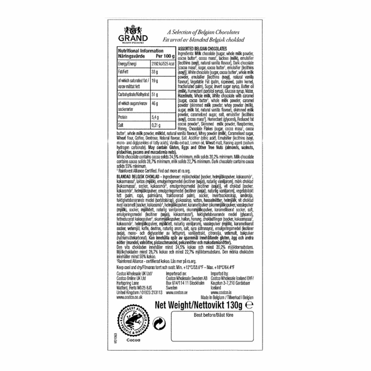 Nutritional Information Nutritional Information
