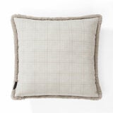 Mon Chateau Beige Tweed Faux Fur Cushion, 50 x 50 cm Mon Chateau Beige Tweed Faux Fur Cushion, 50 x 50 cm