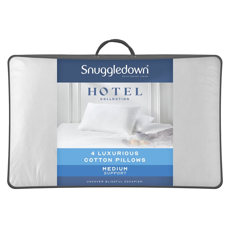 Snuggledown Clusterdown Synthetic Pillows, 4 Pack