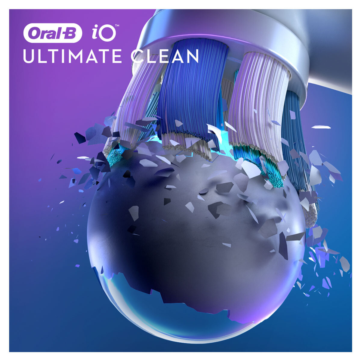 Image of oral b brush head polishing a sphere