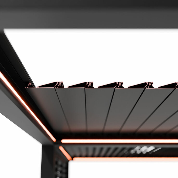 Sunvilla 9ft 10" x 13ft 2" (3 x 4m) Full Electric Louvered Pergola with LEDs