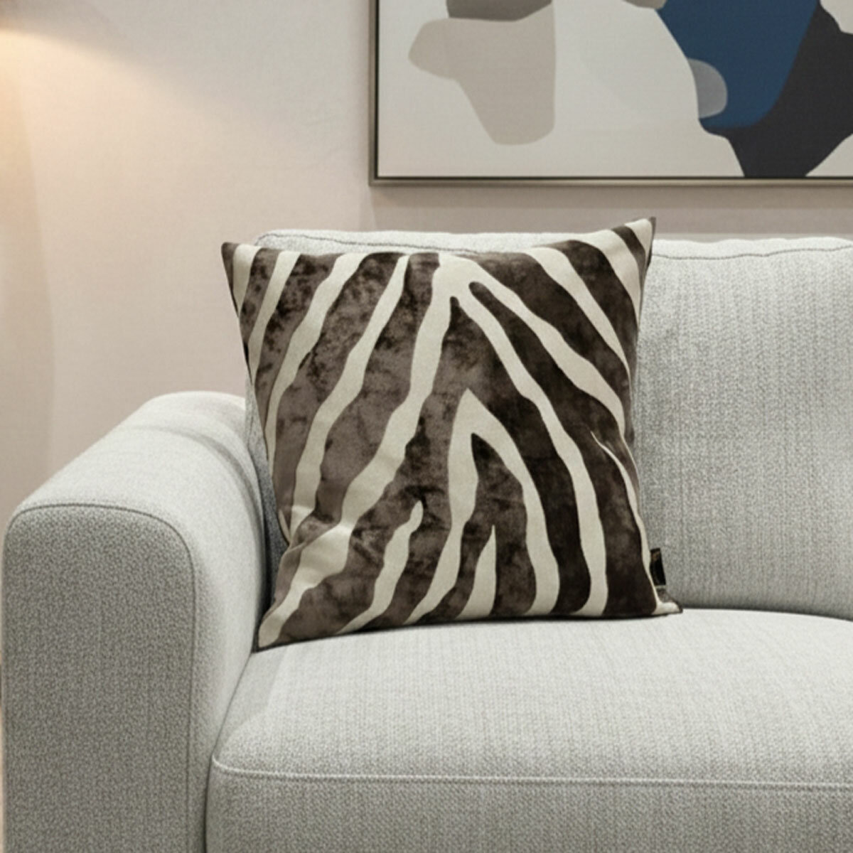 Paul Moneypenny Zebedeedodah Feather Fill Cushion in 2 Colours, 43 x 43 cm