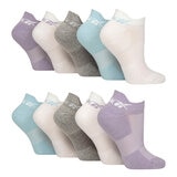 Reebok Ladies Low Cut Sock 10 Pack in Multicolour