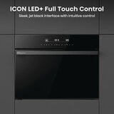 Hisense Hi6 BlackLine BIM45342ADBGUK Built-In Electric Single Oven with Microwave, in Black