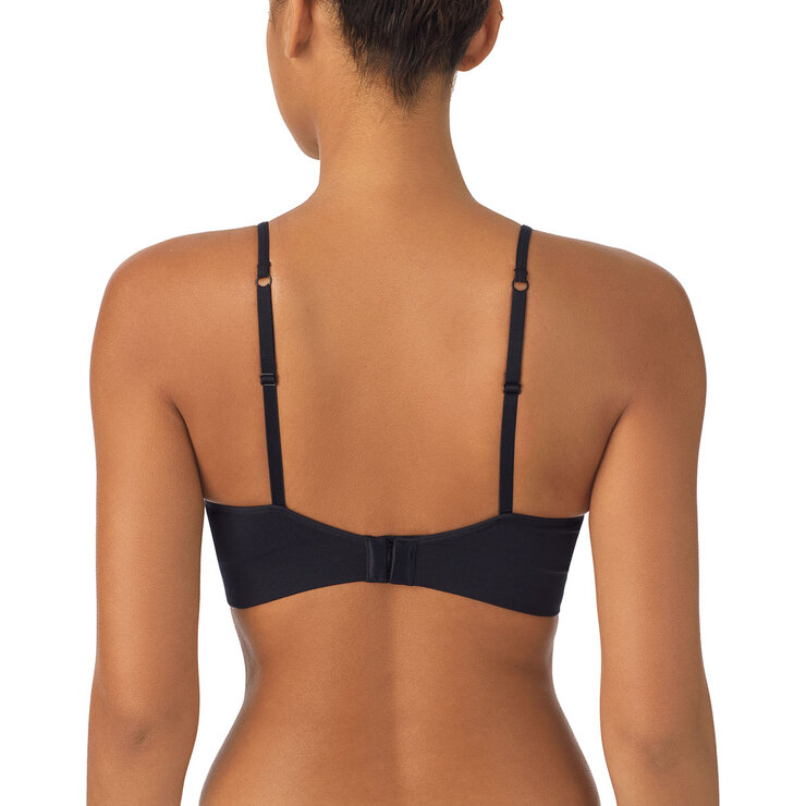 DKNY Seamless Bralette 2 Pack in Black & Sand