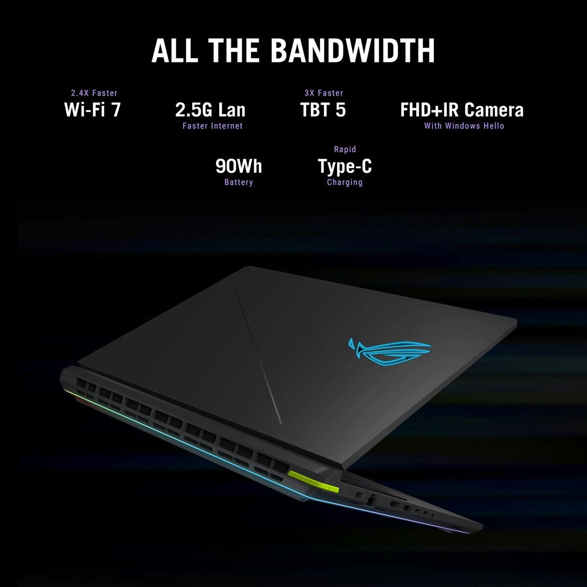 ASUS ROG Strix G18, Intel Core Ultra 9, 32GB RAM, 2TB SSD, NVIDIA GeForce RTX 5080, 18 Inch Gaming Laptop, G815LW-S9005W