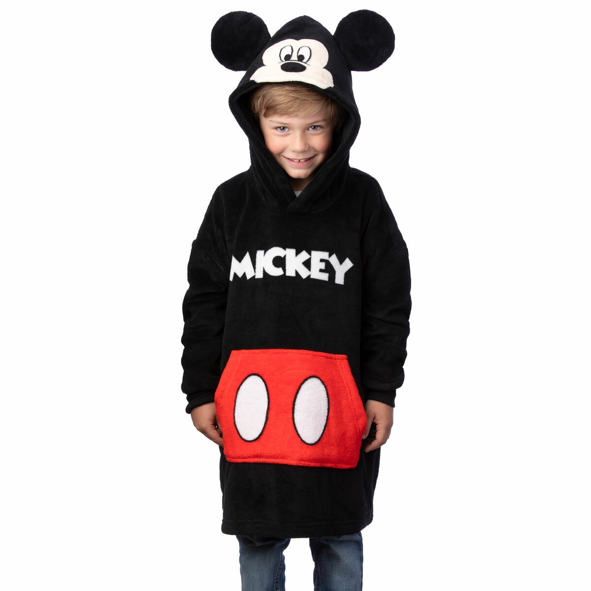 Character Kid's Oversized Hoodie in Mickey Mouse Character Kid's Oversized Hoodie in Mickey Mouse
