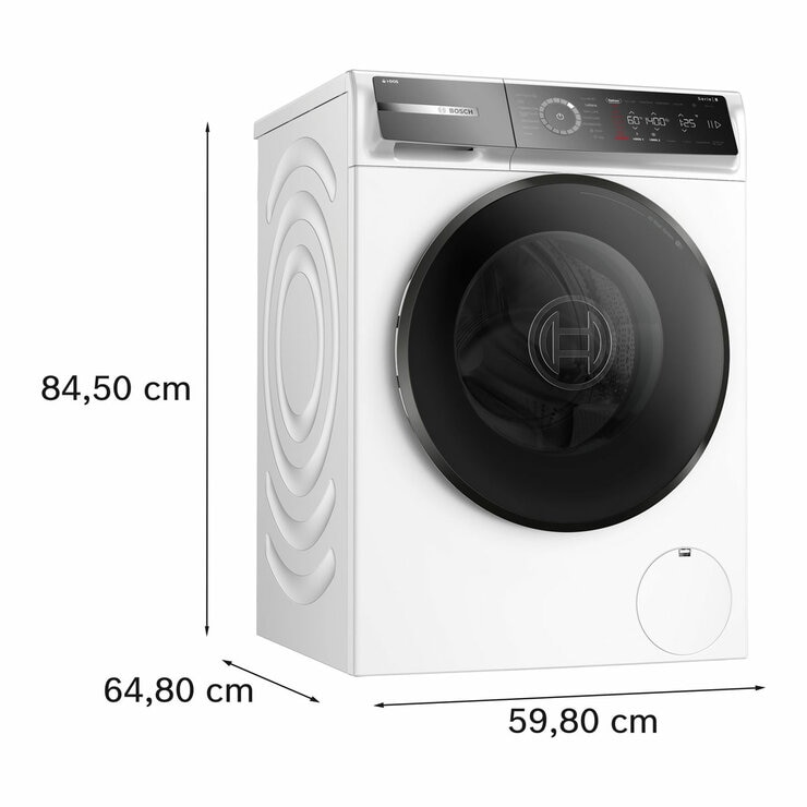 Bosch WGB264A1GB Series 8, 11kg Washing Machine, A Rated in White
