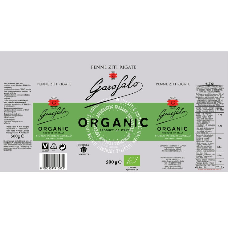Garofalo Organic Variety Information