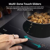 Hisense Hi6 HI8432BSCWF 80cm Induction Hob with Bridge Zone, in Black