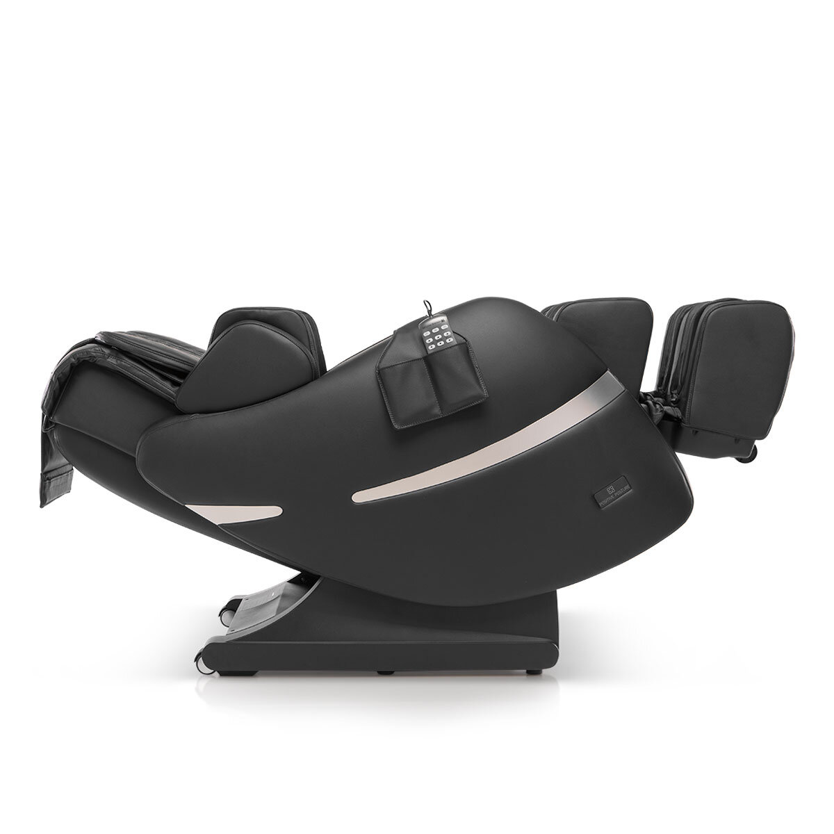 Image of Brio+ Massage Chair Black side profile full recline