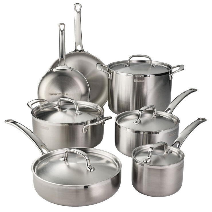 Tramontina SS Cookware Set, 12 Piece