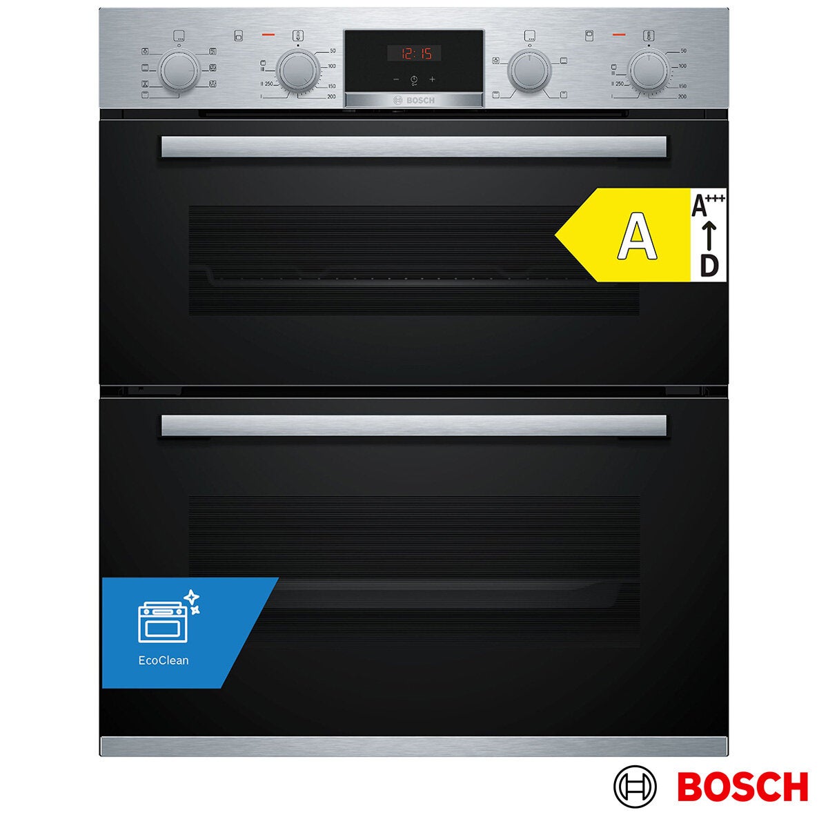 Bosch Series 4 NBS533BS0B Double Oven, A Rated in Stainless Steel