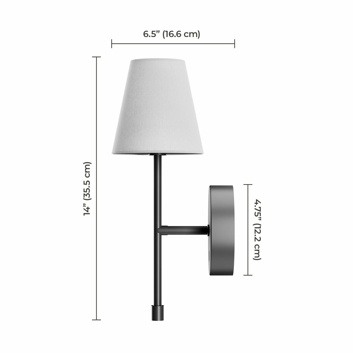 Globe Electric Wireless Rechargeable LED Integrated Wall Sconce, 2 Pack in 2 Colours