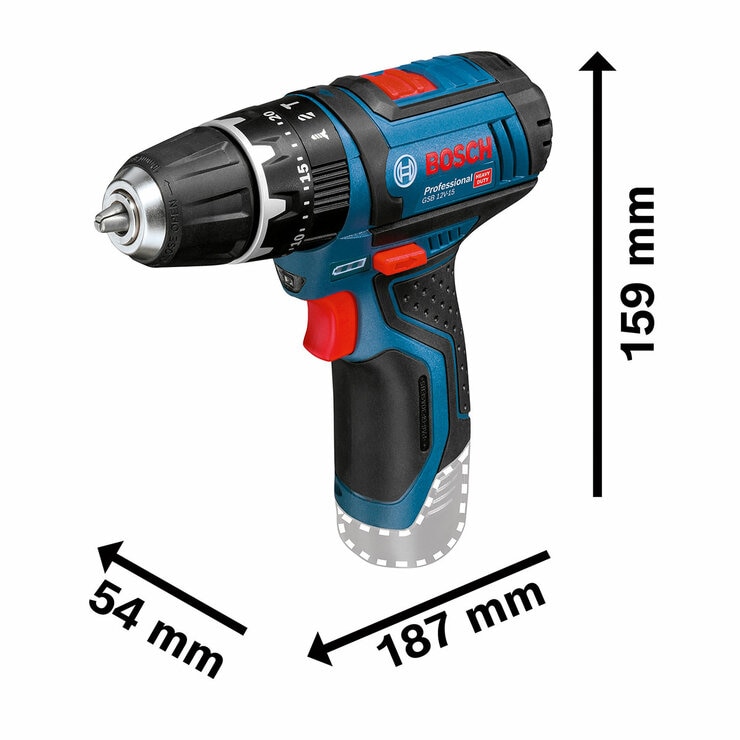 Bosch Professional Combi Drill Kit Model GSB 12V-15