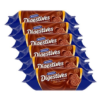 McVities Milk Chocolate Digestives, 6 x 266g