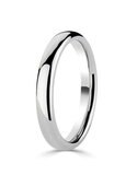 2.5mm Basic Court Wedding band. 18ct White Gold