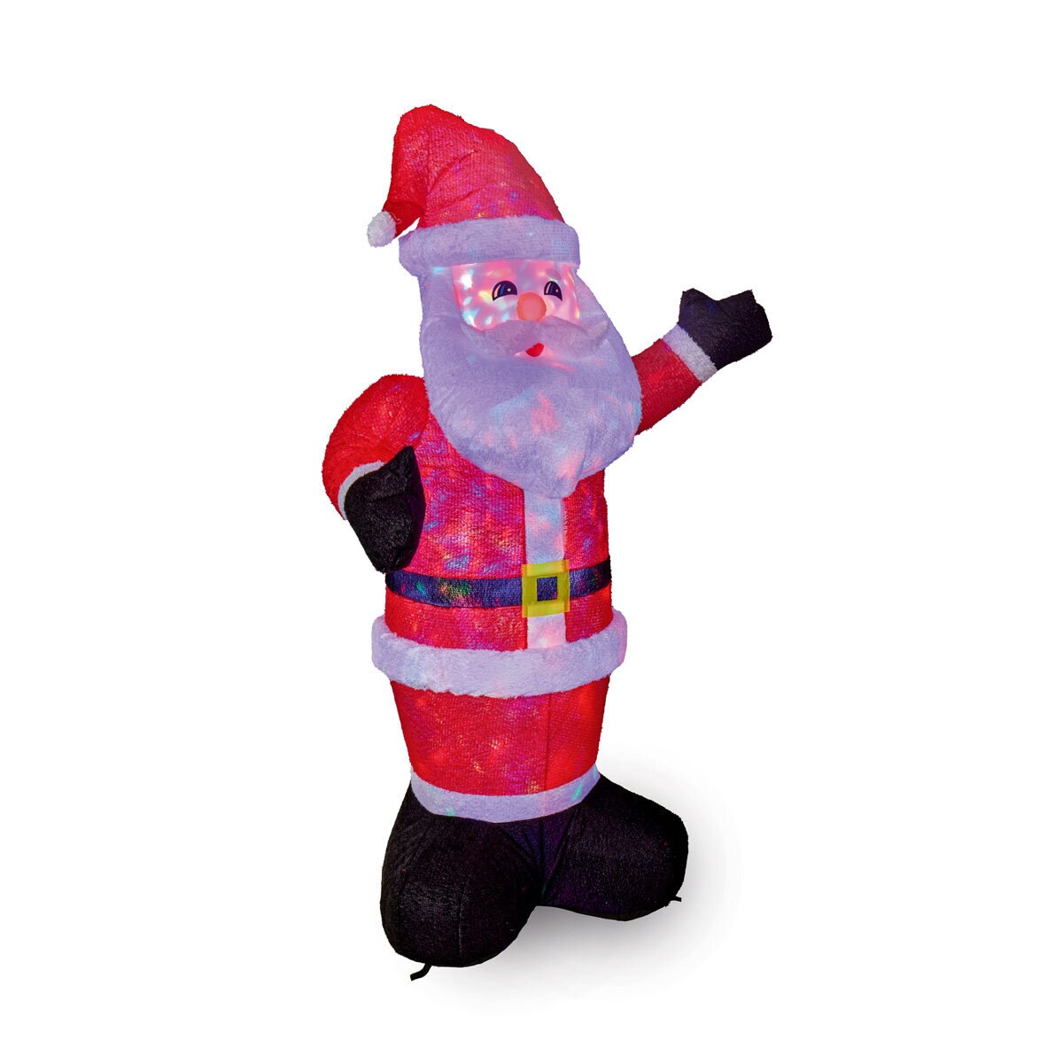 2.4m Plush Santa Inflatable with LEDs