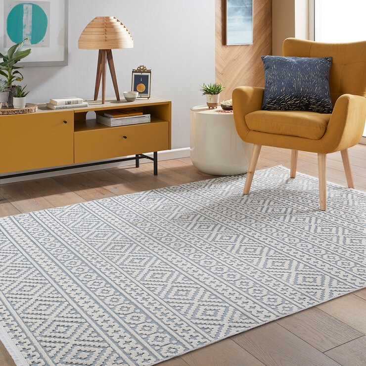 Concept Looms Jazz Blue Indoor Outdoor Rug, in 2 Sizes