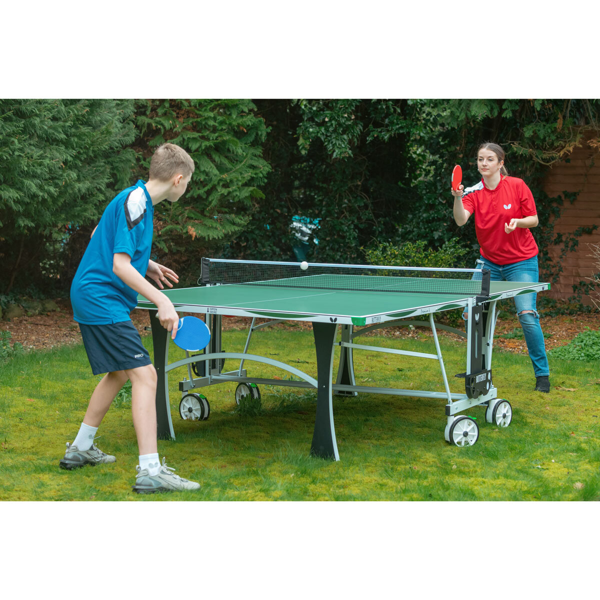Duque Instalaciones Bronceado Butterfly Premium 4 Outdoor Table Tennis Table | Costco UK
