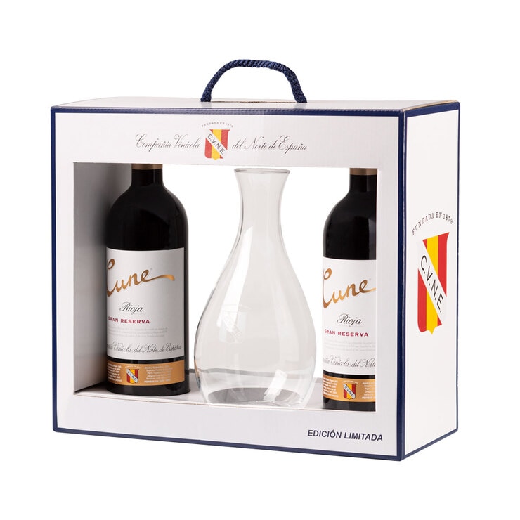 CVNE Gran Reserva Wine and Decanter Gift Set, 2 x 75cl Costco UK