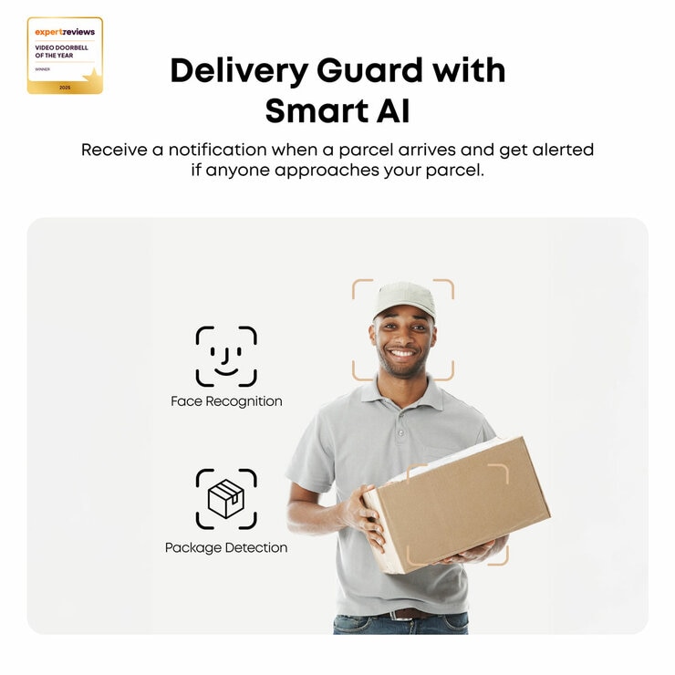 eufy E340 2K Dual Cameras Smart Video Doorbell with Chime - No Monthly Fees